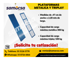 Plataformas reforzadas para cuerpos de andamios