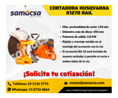 Cortadoras Husqvarna de gran potencia Rail K1270