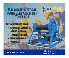 Malacate Integral para Elevación de 1 Tonelada Hypermaq