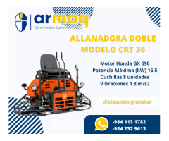 Allanadora Doble para Concreto Husqvarna