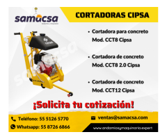 Cortadora de piso CIPSA modelos cct8 y cct12