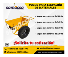 Canastilla para elevación de materiales para construcción