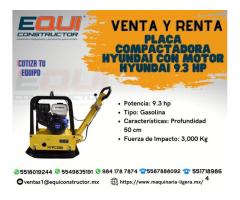 PLACA COMPACTADORA HYUNDAI MOTOR 9.3HP