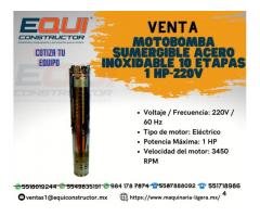 MOTOBOMBA SUMERGIBLE ACERO INOXIDABLE MPOWER