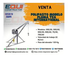 POLIPASTO TIPO PLUMA TEA INTERNATIONAL