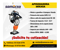 Apisonadora Equipo de compactación Mikasa MT770