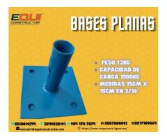 BASE PLANA PARA ANDAMIO TUBULAR