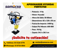 Compactador de 4 tiempos Hyundai Forte 750N