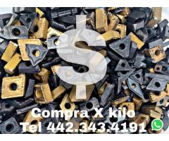 compro insertos y cortadores de carburo  scrap