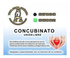 CONCUBINATO ACREDITACION ASESORIA LEGAL 55 87 64 61 39 EN CUAUTITLÁN IZCALLI