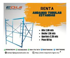 Renta de Andamio Tubular Estándar.