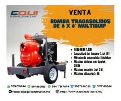 Venta de Bomba Tragasolidos de 6x6" Multiquip.