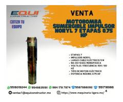 Venta de Motobomba Sumergible Impulsor Noryl 7 Etapas 0.75 HP.