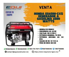 Venta de Honda EG6500-CXS Generador a Gasolina 6500 Watts.