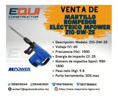 Venta de Martillo Rompedor Eléctrico MPOWER ZIG-DW-25.