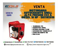 Venta de Motobomba Autocebante Shell Alta Presión 2x2 a Diésel 10 HP-SHXW2010.