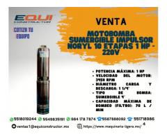 Venta de Motobomba Sumergible Impulsor NORYL 10 Etapas 1 HP-220V.