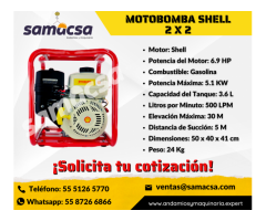 Motobomba equipo Shell en venta, modelo 2x2