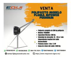 Venta de Polipasto Modelo Pluma MPOWER PU500KM.