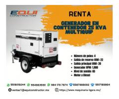 GENERADOR EN CONTENEDOR 25 KVA MULTIQUIP.