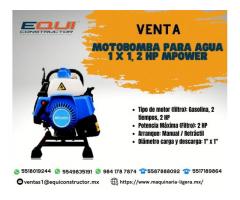 MOTOBOMBA PARA AGUA 1X1,2 HP MPOWER