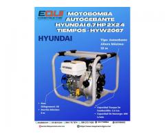 MOTO BOMBA AUTOCEBANTE HYUNDAI 6.7 HP2X24 TIEMPOS-HYW2067