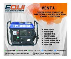 GENERADOR HYUNDAI PORTATIL A GASOLINA 800-1000W-HHY1000