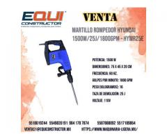 MARTILLO DEMOLEDOR HYUNDAI 1500W/25J/1800GPM-HYMR 25E