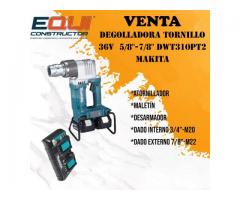 Degolladora Tornillo Makita 18x2 36v 5/8 -7/8 Dwt310pt2