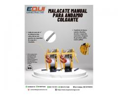 MALACATES MANUALES  PARA ANDAMIOS COLGANTES