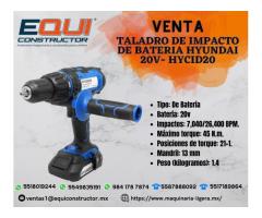 TALADRO DE IMPACTO DE BATERIA HYUNDAI 20V-HYCID20