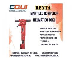 Renta de Martillo Rompedor Neumático TOKU.