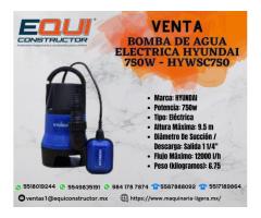 Venta de Bomba de Agua Eléctrica Hyundai 750W - HYWSC750.