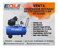 Venta de Compresor Hyundai 50 Lts Directo 2 HP - HYAC50D.