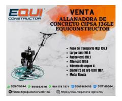 ALLANADORA DE CONCRETO CIPSA J36LE-EQUICONSTRUCTOR