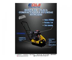 RENTA DE DE PLACA COMPACTADORA -HYUNDAI HYPC1250-