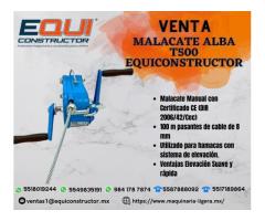 Venta de Malacate Alba T500 EquiConstructor.