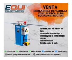 Venta de Dobladora de Varilla D24L Marca Alba EquiConstructor.