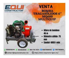 Venta de Bomba Tragasólidos 6" MQ600 Multiquip.