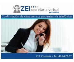 SECRETARIA VIRTUAL para médicos desde $ 990 pesos mensuales