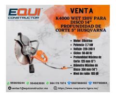 Venta de K4000 Wet 120V para Disco 14" Profundidad de Corte 5" Husqvarna.