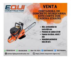 Venta de Cortadora de Concreto Husqvarna K970 Corte con Cadena (Chain).