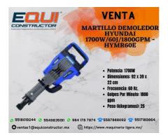 Venta de Martillo Demoledor Hyundai 1700W/60J/1800GPM-HYMR60E.