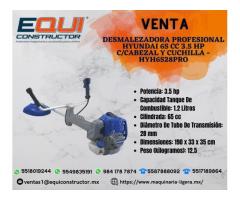 Venta de Desmalezadora Profesional Hyundai 65 CC 3.5 HP C/Cabezal y Cuchilla - HYH6528PRO.