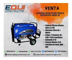 Venta de Generador Eléctrico Mpower 6500 W.