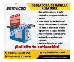 Samacsa Dobladora marca Alba modelos hasta 1 1/2"