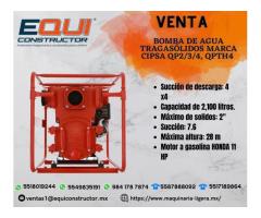 Venta de Bomba de Agua Tragasolidos QPTH4 en B.C Sur