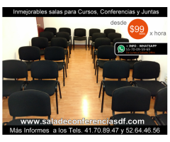 Renta de salones para cursos desde $99 pesos Col. Condesa