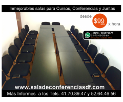 Renta de salones para cursos desde $99 pesos Col. Condesa