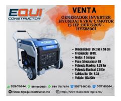 Venta Generador Inverter Hyundai 8.7 kw